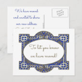 Elegante deco lijst kaarten, aanpassen voor uw geb aankondigingskaart (Voorkant / Achterkant)