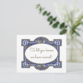 Elegante deco lijst kaarten, aanpassen voor uw geb aankondigingskaart (Staand voorkant)