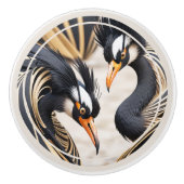 Elegante Deco Romantische Kranen Keramische Knop (Voorkant)