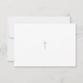 Elegante decoratieve bladeren Scrolls Orthodoxe be Bedankkaart (Achterkant)