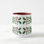 Elegante decoratieve botanische kerst mok (Midden)
