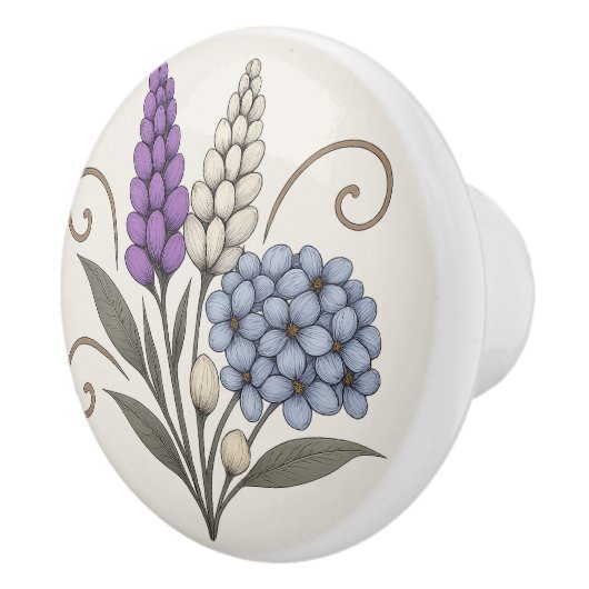 Elegante decoratieve hardware keramische knop (Rechts)