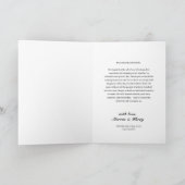 Elegante decoratieve kruis monogram foto bedankkaart (Binnen)