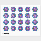 Elegante decoratieve Monogram sticker (Vel)