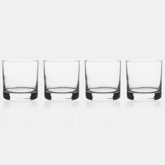 Elegante decoratieve monogramed letter N Whisky Glas (Links)