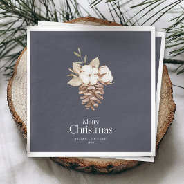 Elegante decoratieve servetten met winterthema