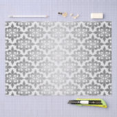 Elegante  Decoupage Gloeiende Zilveren Damast Tissuepapier (Craft)