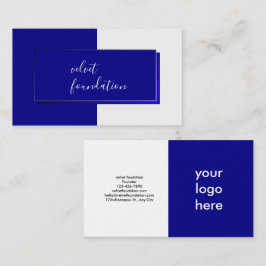 Elegante Deep Blue Modern Visitekaartje