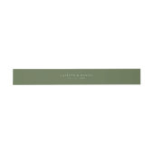 Elegante Deep Green Invitation Belly Band Uitnodigingen Wikkel (Vlak)