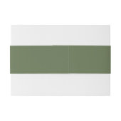 Elegante Deep Green Invitation Belly Band Uitnodigingen Wikkel (Achterkant Voorbeeld)
