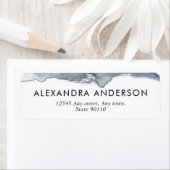 Elegante Deep Grey Waterverf Professional Minimal Etiket (Insitu)