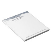 Elegante Deep Grey Waterverf Professional Minimal Notitieblok (Schuin)