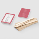 Elegante Deep Pink minimalist Handwaaier (Niet-gemonteerd)