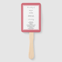 Elegante Deep Pink minimalist Handwaaier