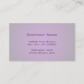Elegante Deep Violet Ombre Custom Visitekaartjes (Achterkant)