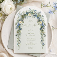 Elegante delicate bloem lente bruidsdouche