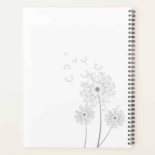 Elegante Delicate Flowers Doula Geboortecoach Verl Planner (Achterkant)