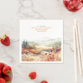 Elegante delicate Herfst Natuur Servet (Insitu)