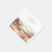 Elegante delicate Herfst Natuur Servet (Hoek)