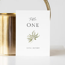 Elegante delicate minimalistische bosvaren bruilof