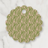 Elegante Delicate Paarse Orchideeën Boheemse Botan Bedankjes Labels (Achterkant)