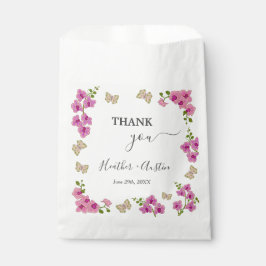 Elegante Delicate Paarse Orchideeën Boheemse Cadea Bedankzakje