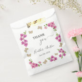 Elegante Delicate Paarse Orchideeën Boheemse Gift Bedankzakje (Gezegeld)