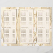 Elegante delicate perzik gouden agaat brochure (Achterkant)