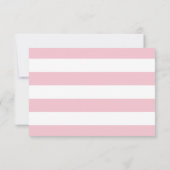 Elegante delicate roze boeket bruiloft RSVP (Achterkant)