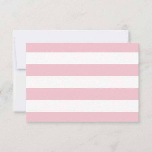 Elegante delicate roze boeket bruiloft RSVP (Achterkant)