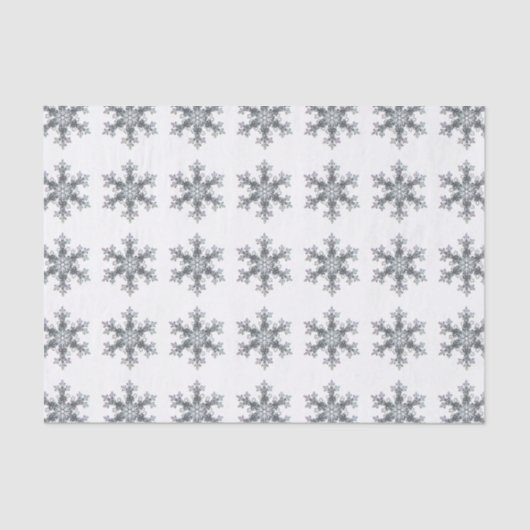 Elegante delicate sneeuwvlokken tissuepapier (Voorkant)