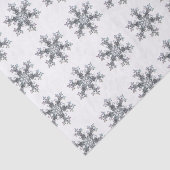 Elegante delicate sneeuwvlokken tissuepapier (Detail)