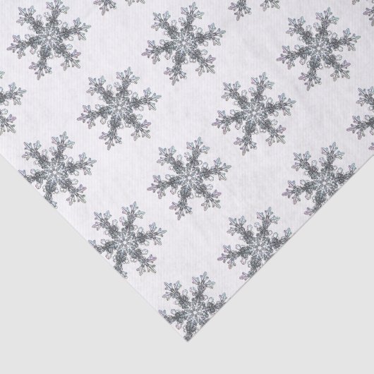 Elegante delicate sneeuwvlokken tissuepapier (Detail)