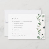 Elegante delicate Waterverf botanisch RSVP Kaartje (Voorkant)