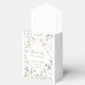 Elegante delicate Waterverf Wildflower bruiloft Bedankdoosjes (Geopend)