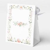 Elegante delicate Waterverf Wildflower bruiloft Bedankdoosjes (Achterkant)