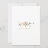 Elegante delicate Waterverf Wildflower bruiloft Save The Date (Achterkant)