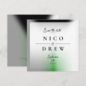 Elegante Demiromantische Pride Bruiloft Save The Date (Voorkant / Achterkant)