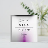 Elegante Demiseksuele Pride Bruiloft  Save The Date (Staand voorkant)