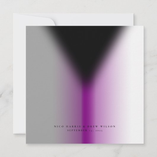 Elegante Demiseksuele Pride Bruiloft  Save The Date (Achterkant)