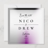 Elegante Demiseksuele Pride Bruiloft  Save The Date (Voorkant)