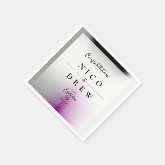 Elegante Demiseksuele Pride Bruiloft Servet (Hoek)