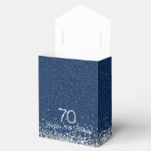 Elegante Denim & Diamonds 70ste Verjaardag Bedankdoosjes (Geopend)