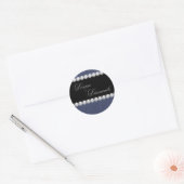 Elegante denim en diamanten Stickers (Envelop)