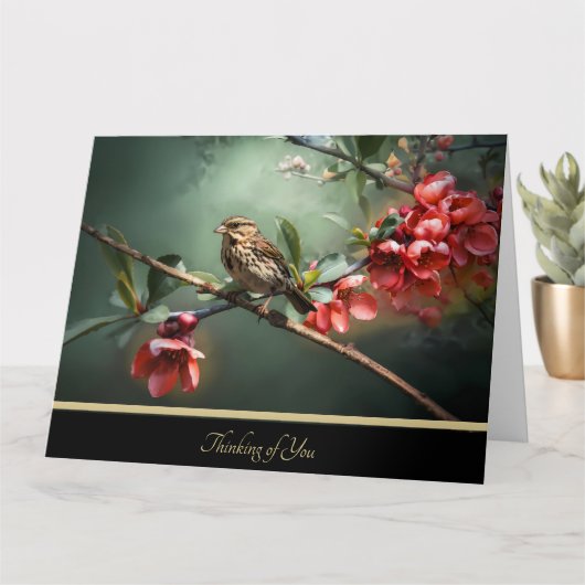 Elegante denk aan jou kaart (Kleine Plant)