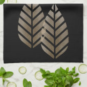 Elegante dennenappels koper platina patroon theedoek (Gevouwen)