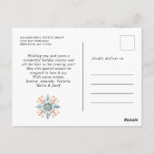 Elegante dennenboom Kerstvakantie groet Briefkaart (Achterkant)