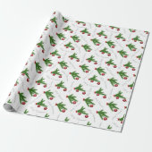 Elegante Dennentak Kerstpatroon Cadeaupapier (Uitgerold)