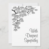 Elegante dennentak rouw zwart-wit (Voorkant)