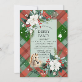 Elegante Derby-feest Paard Uitnodigingskaart Kaart